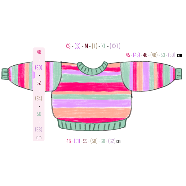 taille pull strippe