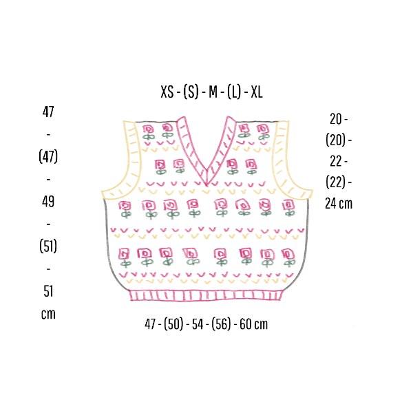 taille disponible sur ce patron de tricot