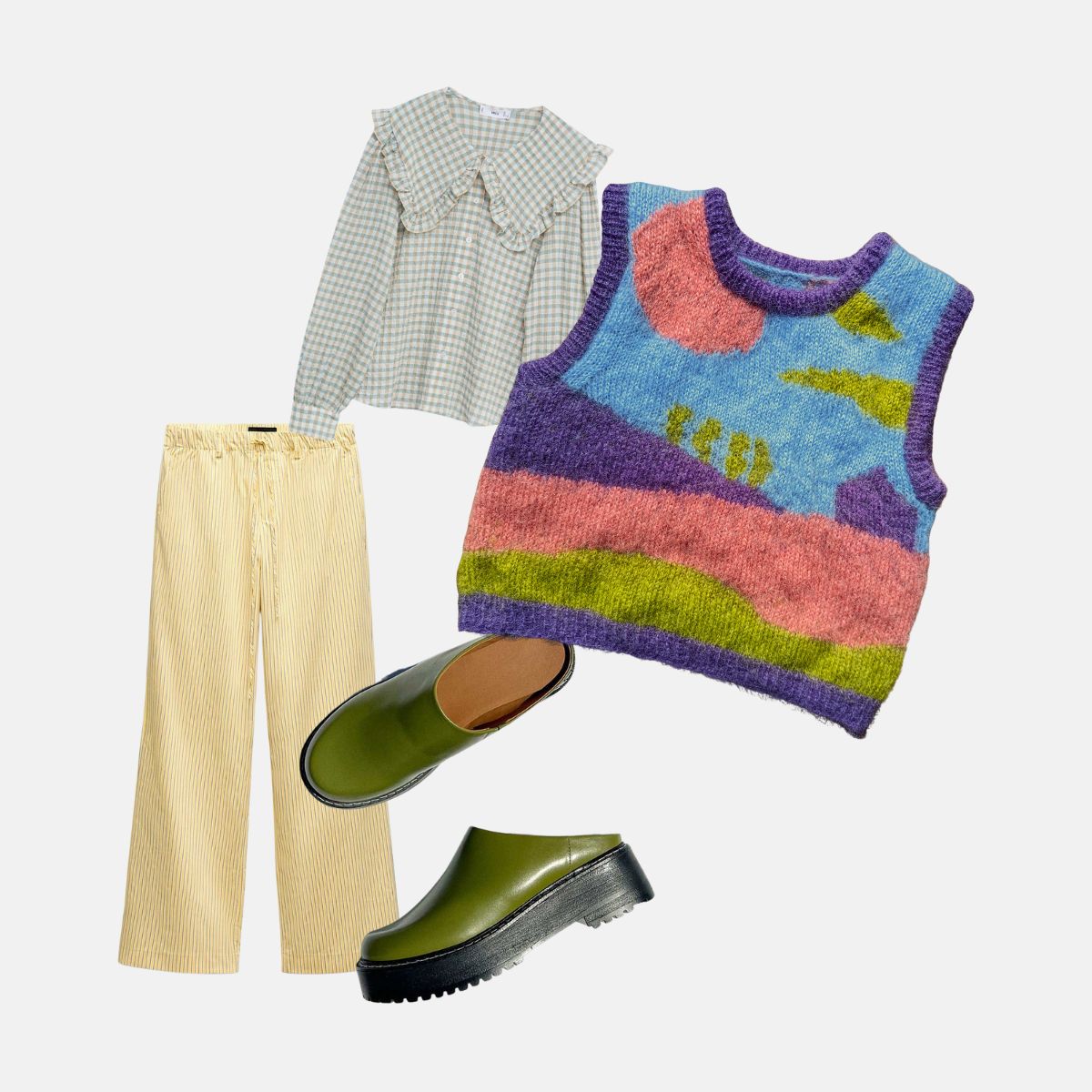Pull sans manche Sunrise - Patron de tricot - Intarsia