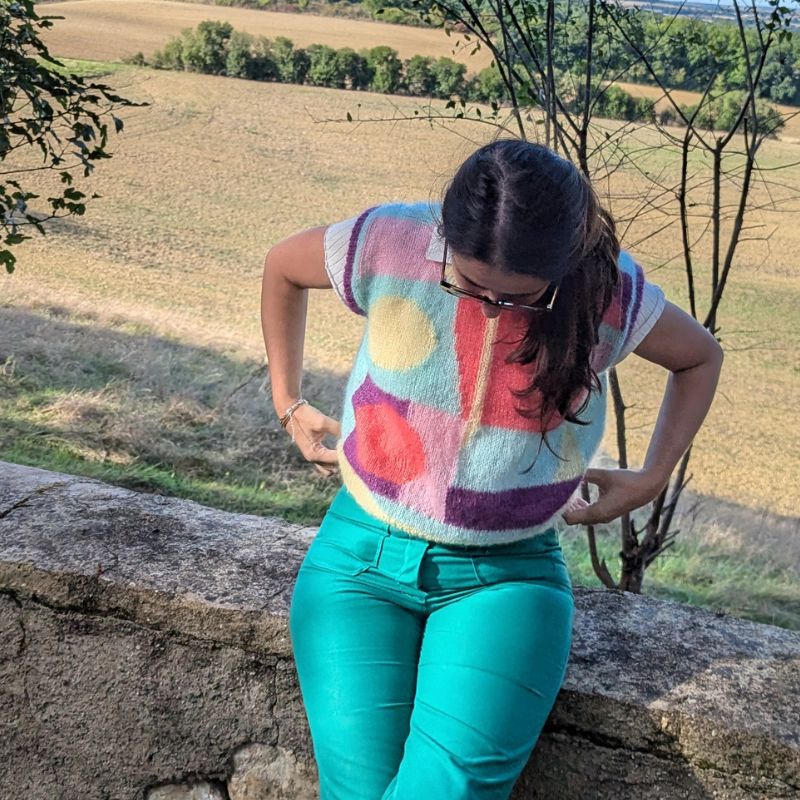 vasarelly vest to be knitting pdf explanation