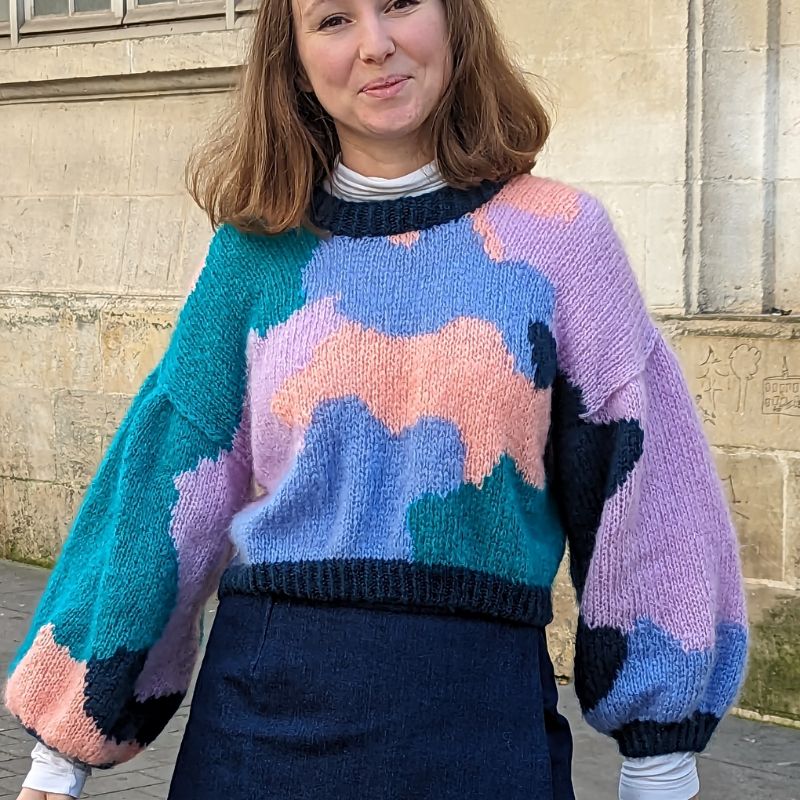 modele de tricot pull intarsia