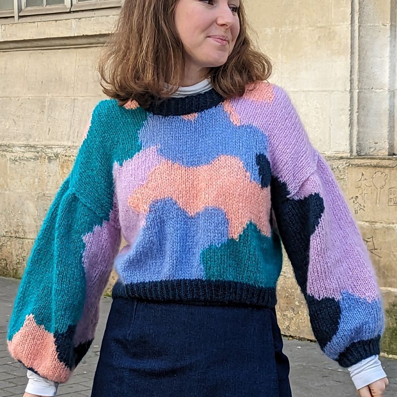comment changer de couleur au tricot avec l'intarsia