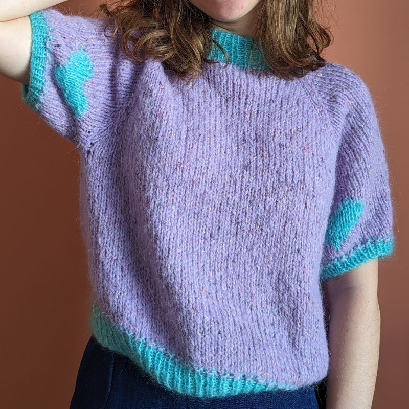 patron de tricot manche courte