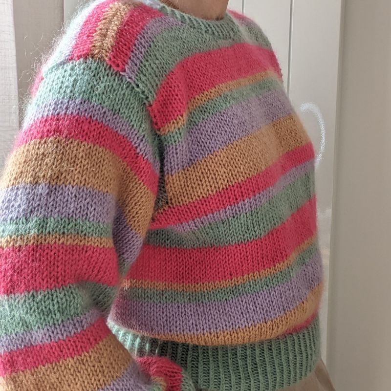 striped sweater knitting pattern