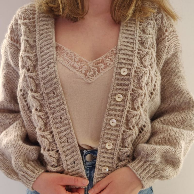 lace stitch marguerite knitting pattern