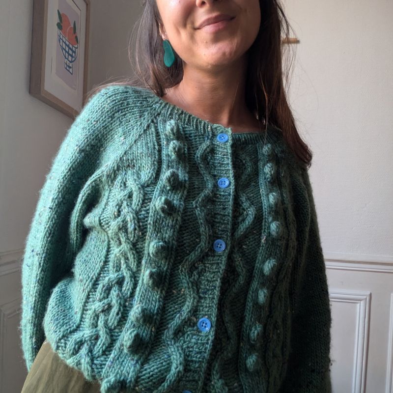 Gilet Twist and Shout - Patron de Tricot - Point torsadé