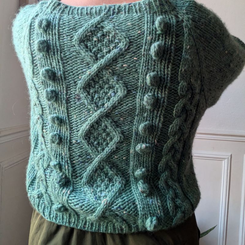 Gilet Twist and Shout - Patron de Tricot - Point torsadé