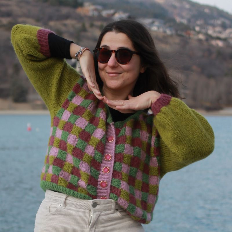 gilet multicolore patron de tricot