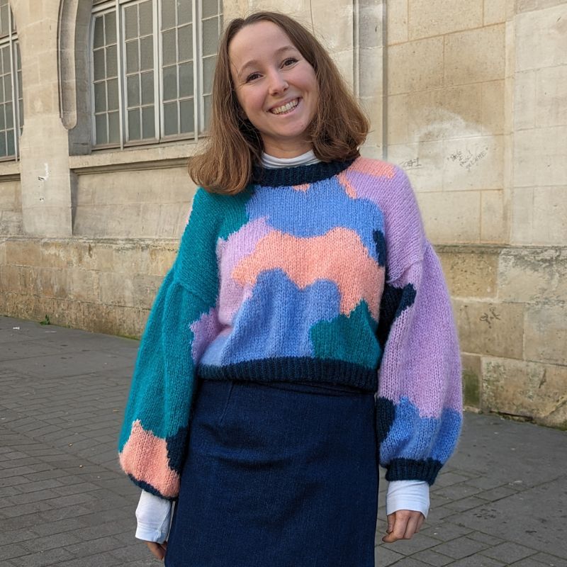 intarsia patron de tricot changement de couleur