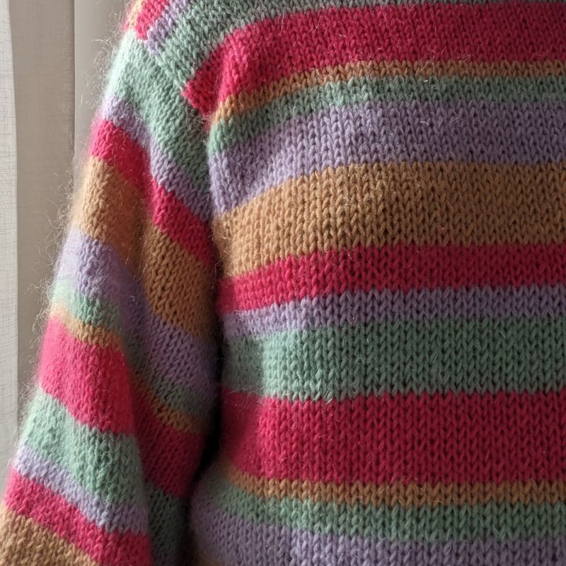 knitting pattern with stripes