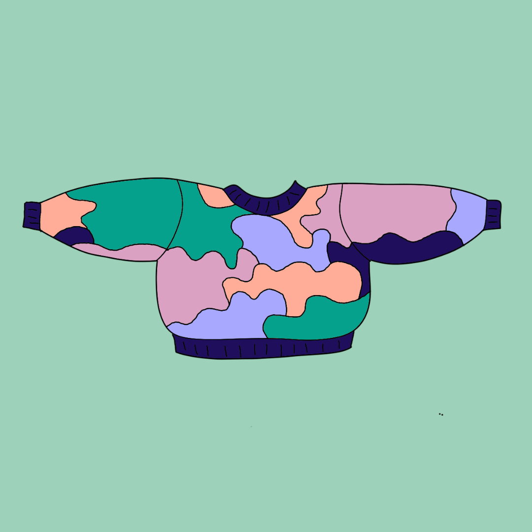 Splashie Sweater - Knitting Pattern - Intarsia