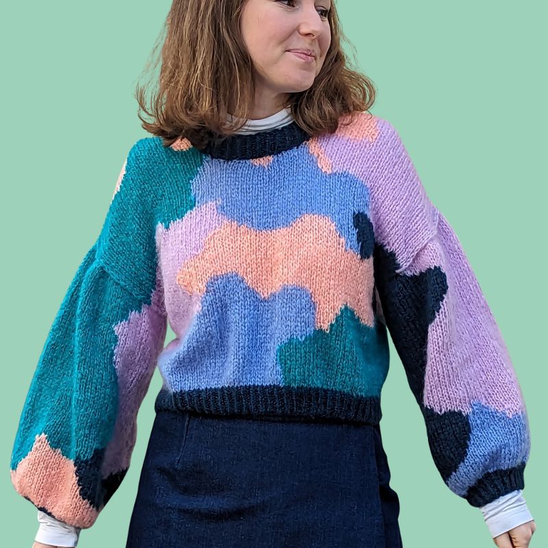 Pull Splashie - Patron Tricot - Intarsia