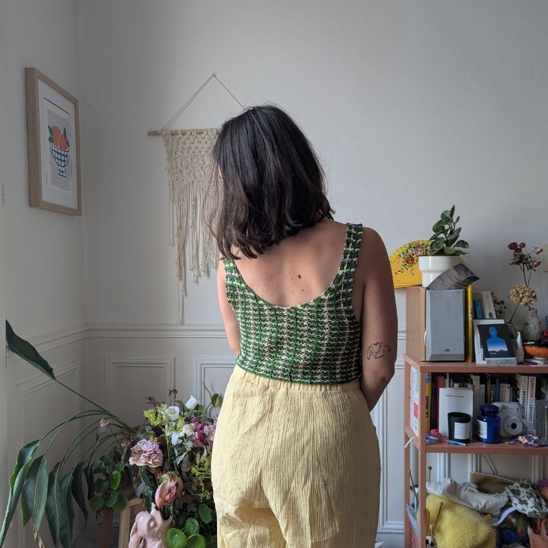 ☀️ Suvine Top - Patron de Tricot - Point fantaisie