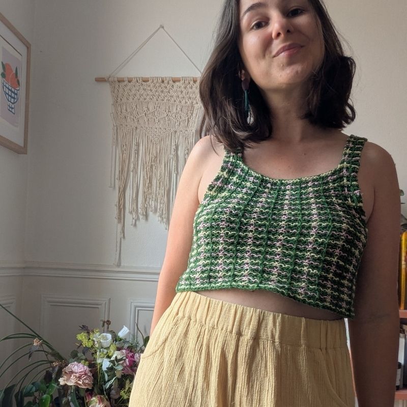 ☀️ Suvine Top - Patron de Tricot - Point fantaisie