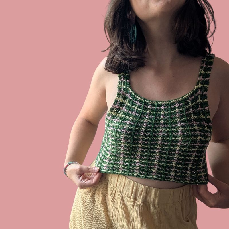 ☀️ Suvine Top - Patron de Tricot - Point fantaisie