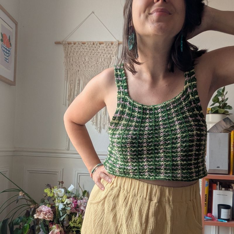 ☀️ Suvine Top - Patron de Tricot - Point fantaisie