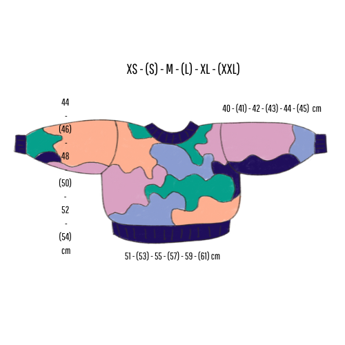 Pull Intarsia tailles disponibles
