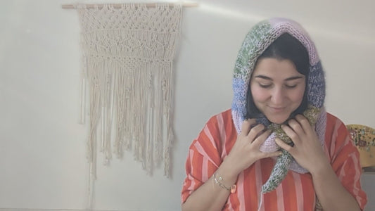 Modèle châle tricot gratuit : patron de châle facile en français