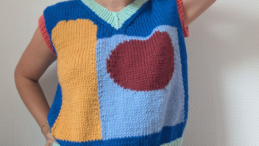 Point en intarsia : comment gérer les fils sans nœuds et garder un tricot impeccable