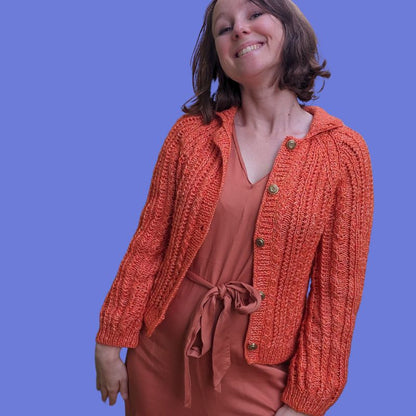 Vintage Herbstweste - Strickmuster