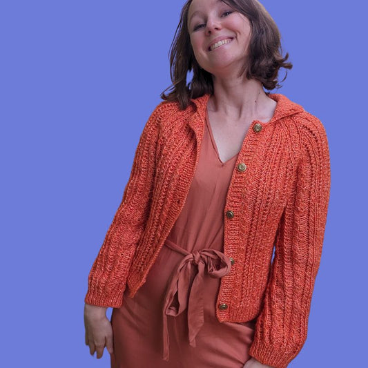 Vintage Herbstweste - Strickmuster