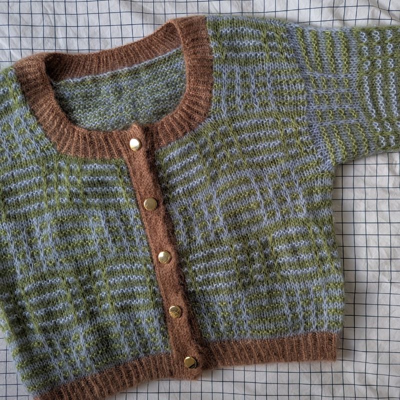 Le gilet Nartelle – Patron de tricot - Point Mosaïque