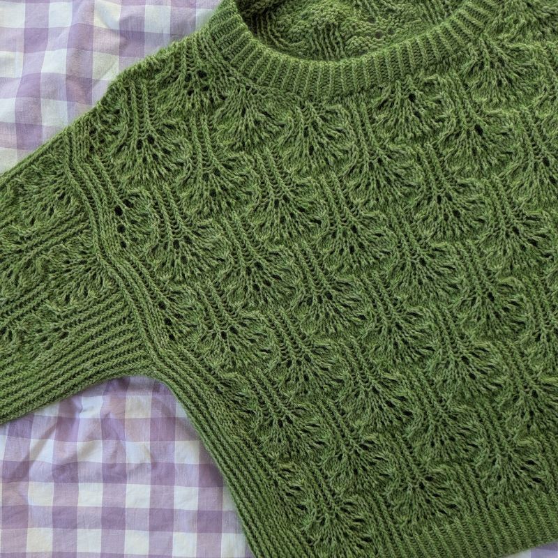 Le Pull Brocoli – Patron de Tricot - Point Ajouré fantaisie