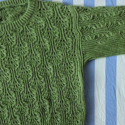 Le Pull Brocoli – Patron de Tricot - Point Ajouré fantaisie