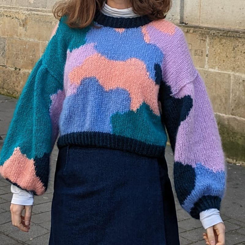 intarsia sweater knitting pattern