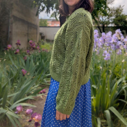 Le Pull Brocoli – Patron de Tricot - Point Ajouré fantaisie