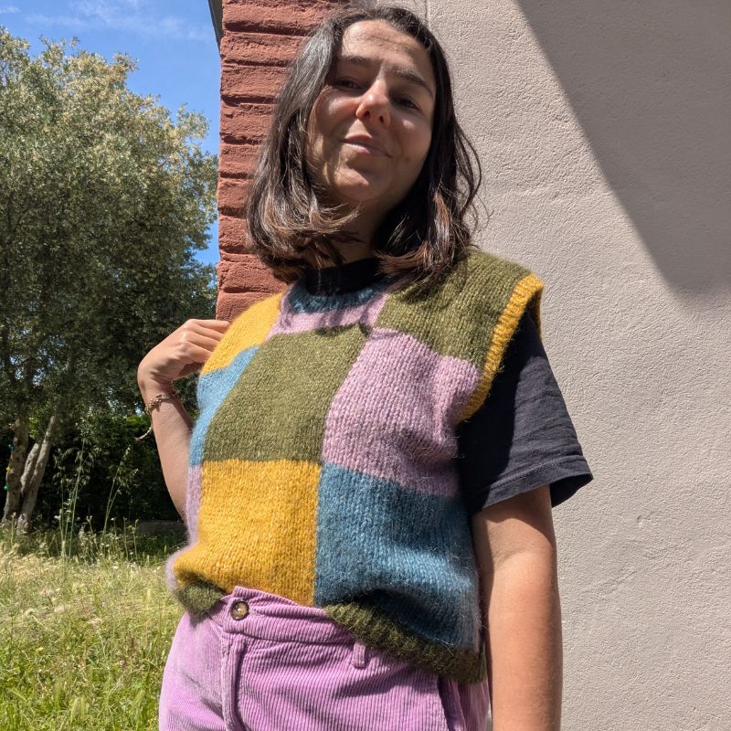 Queen's Gambit Pull sans manche - Patron de tricot