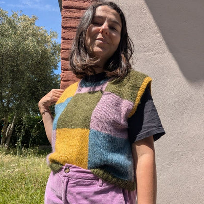 Queen's Gambit Pull sans manche - Patron de tricot