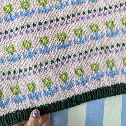 🌷 Le gilet Tulipe - Patron de tricot Jacquard