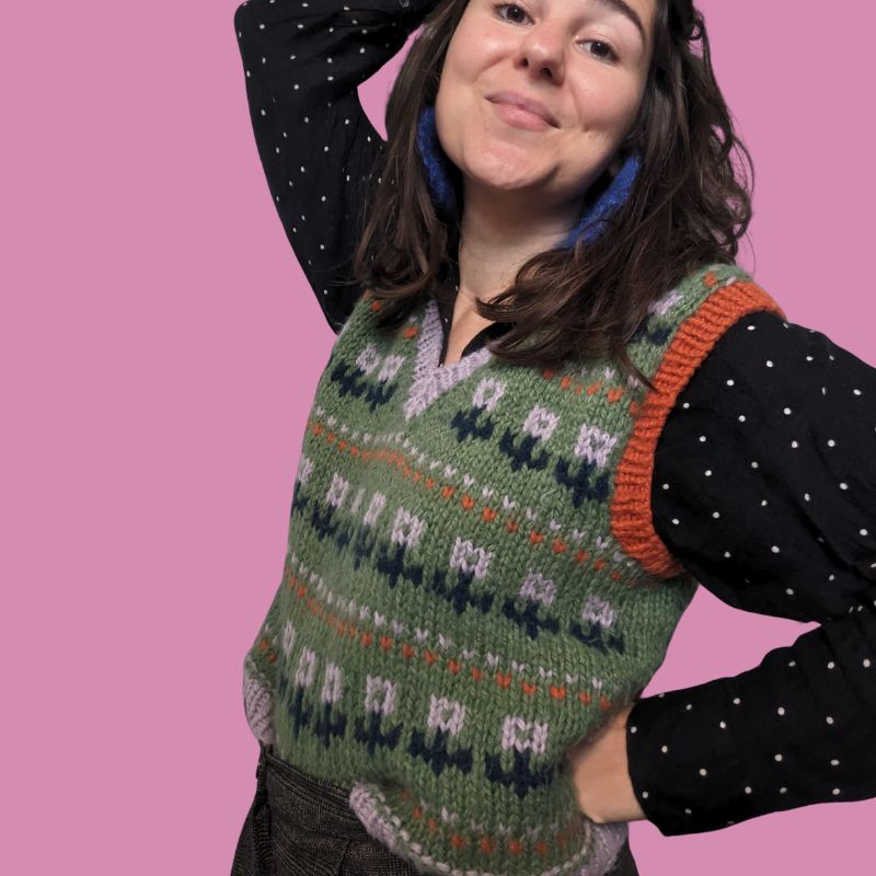 Tulip Vest - Knitting Pattern – Knit Sis