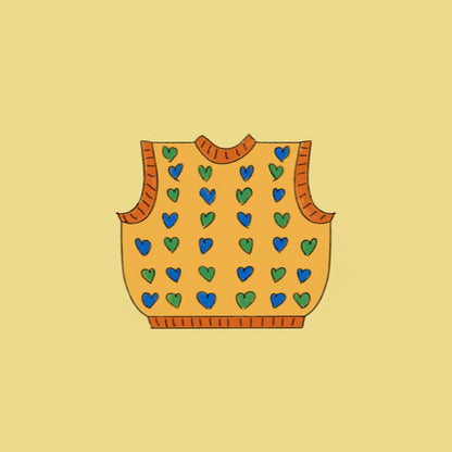 Mon Amour Vest - Knitting Pattern 