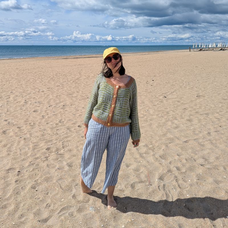 Le gilet Nartelle – Patron de tricot - Point Mosaïque