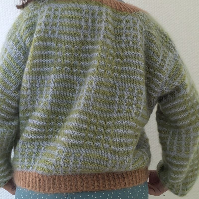 Le gilet Nartelle – Patron de tricot - Point Mosaïque