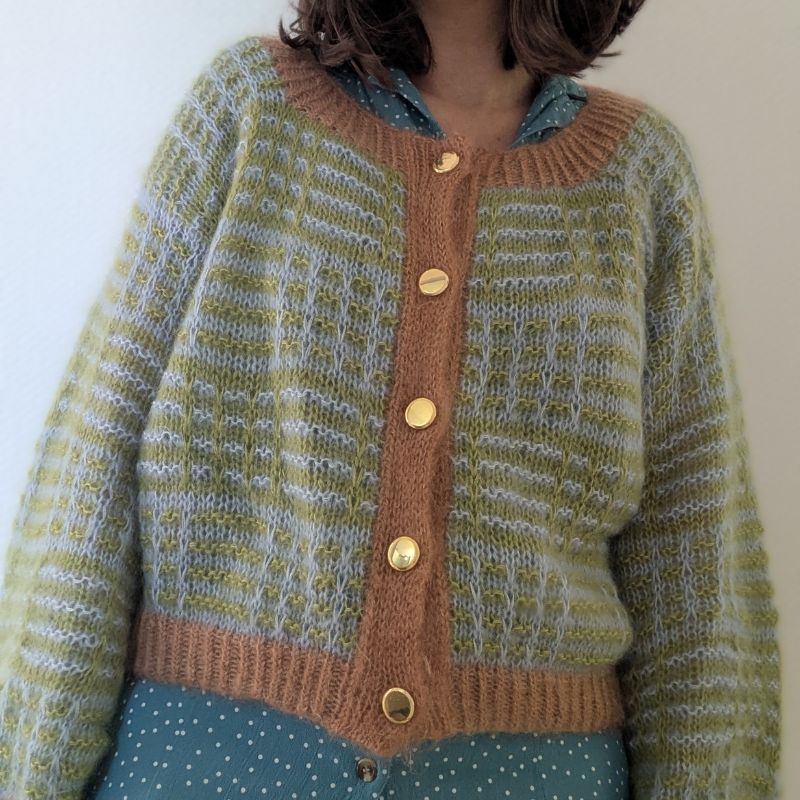 Le gilet Nartelle – Patron de tricot - Point Mosaïque