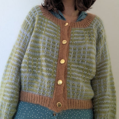 Le gilet Nartelle – Patron de tricot - Point Mosaïque