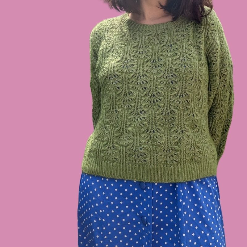 Le Pull Brocoli – Patron de Tricot - Point Ajouré fantaisie
