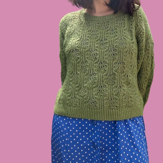 Le Pull Brocoli – Patron de Tricot - Point Ajouré fantaisie
