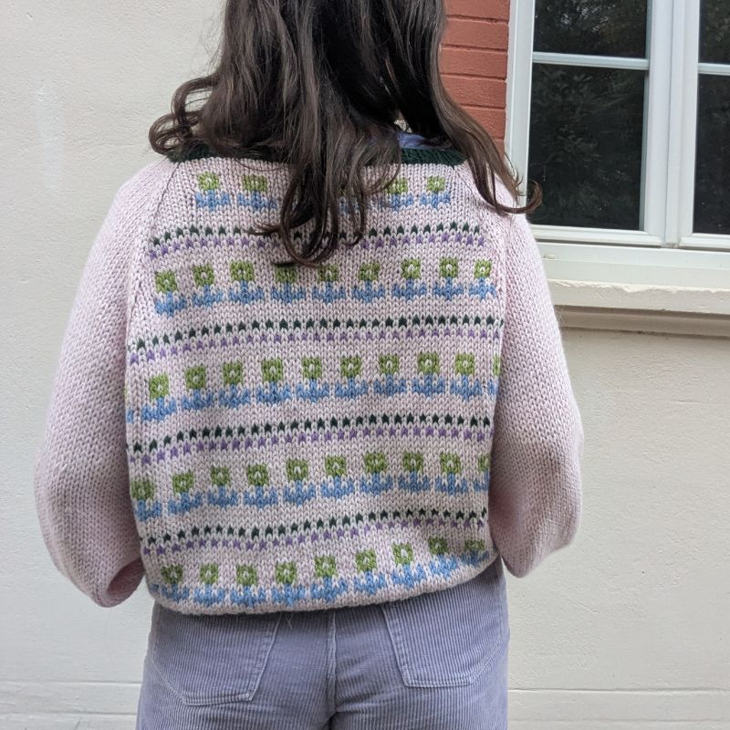 🌷 Le gilet Tulipe - Patron de tricot Jacquard