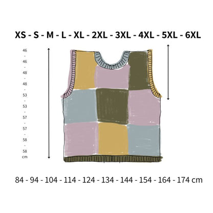 Queen's Gambit Pull sans manche - Patron de tricot