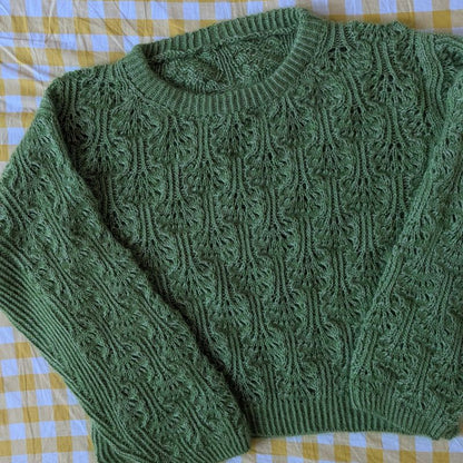 Le Pull Brocoli – Patron de Tricot - Point Ajouré fantaisie