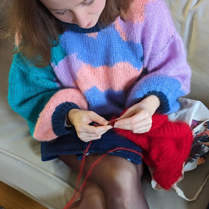 learn how to change colors while knitting