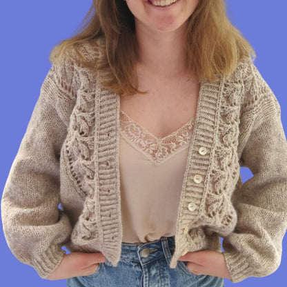 Gilet Marguerite - Patron de tricot - Point ajouré