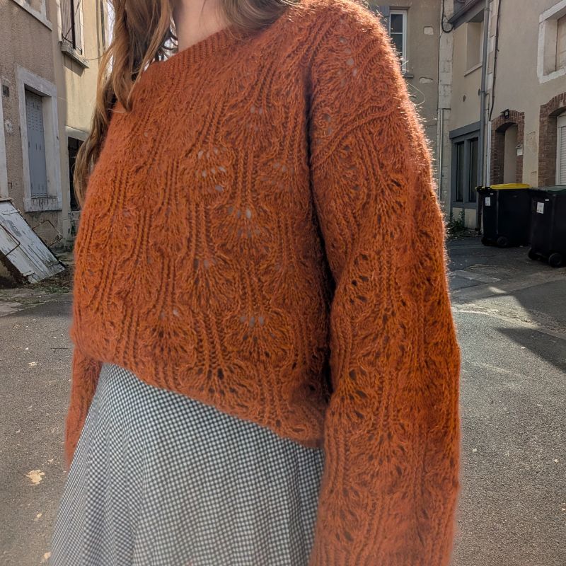 Le Pull Brocoli – Patron de Tricot - Point Ajouré fantaisie