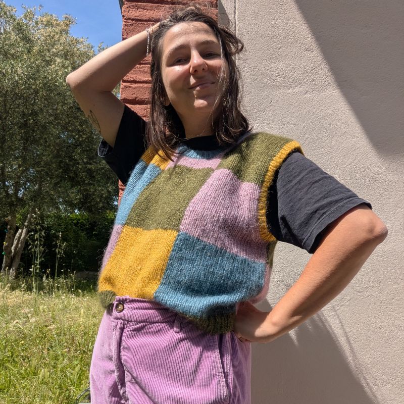Queen's Gambit Pull sans manche - Patron de tricot