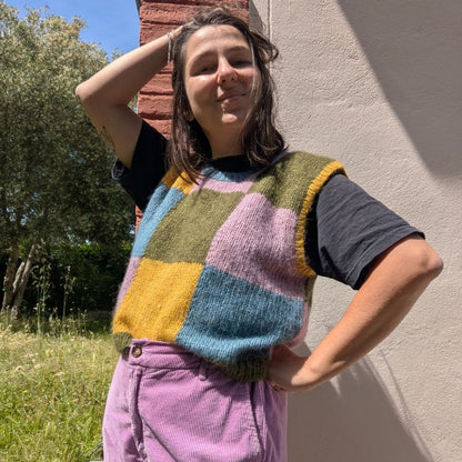 Queen's Gambit Pull sans manche - Patron de tricot