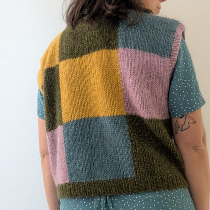 Queen's Gambit Pull sans manche - Patron de tricot
